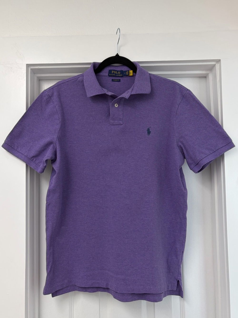 Ralph Lauren Men’s Size M | Short-Sleeve Polo | Purple with Navy logo